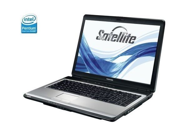 TOSHIBA	SATELLITE L350 PENTUIM DUAL-CORE T4300 @ 2.10 GHZ; 4 go ram ddr3, 320 gb hdd, 17.3 pouce hd-led