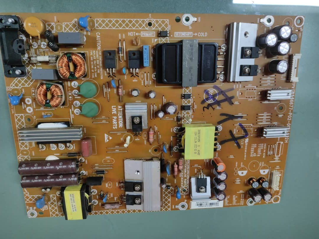  Carte d'alimentation TV, Carte de Support d'alimentation 715G6677-P02-001-002H