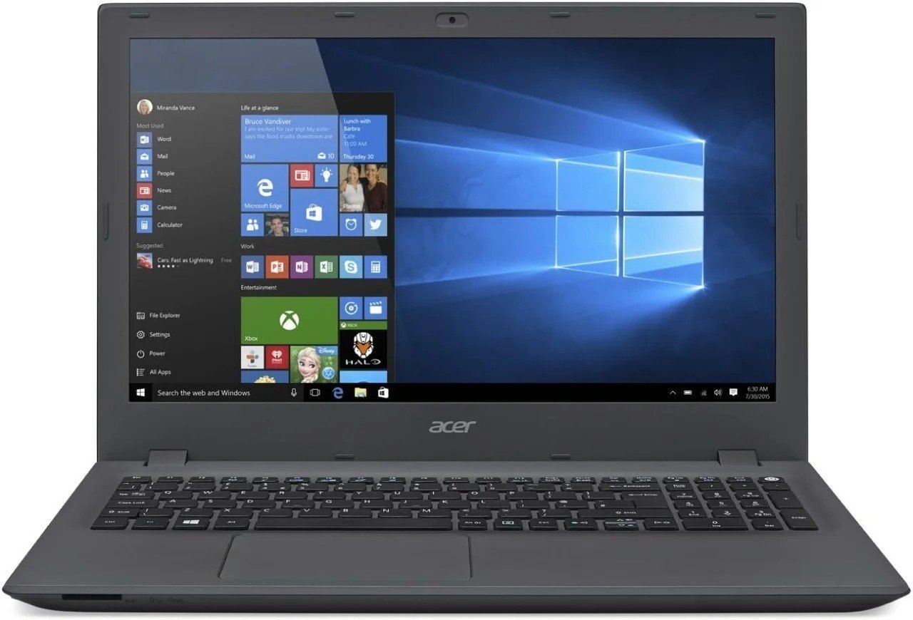 Acer Aspire E5-573 Intel Core i3-5005U @ 2.00 GHz Ordinateur portable Full HD 1 TB Disque dur HDD et 4 GB, 15,6 Blanc/Noir (Windows 10)