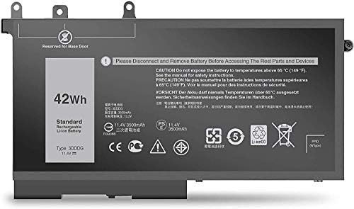 DELL 3DDDG BATTERIE ORDINATEUR PORTABLE POUR LAPTOPS DELL latitude E5280; DELL E548; DELL E5490; DELL E5580; DELL E5590; 3VC9Y; 03VC9Y; O3VC9Y; 45N3J