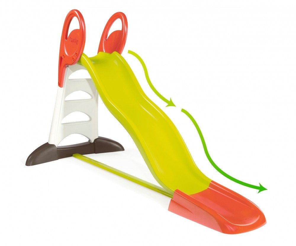 Smoby Toboggan SMOBY GM -rouge/Vert/bleu - Glisse 150cm - Adapté aux enfants de 2 ans 