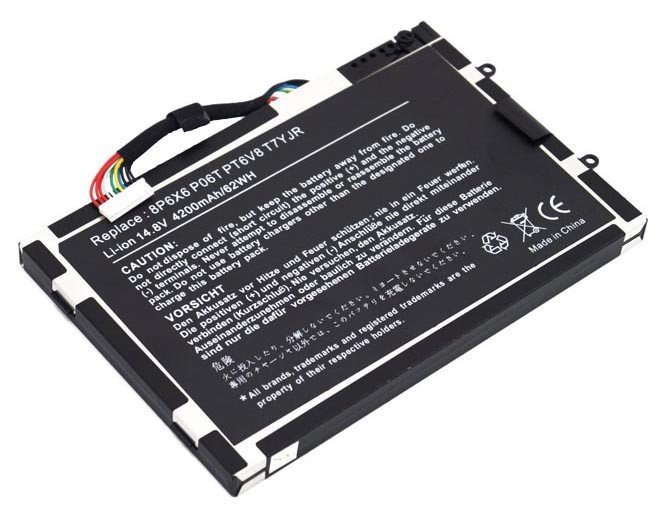 BATTERIE ORDINATEUR PORTABLE - PT6V8 POUR LAPTOPS DELL Alienware M11X Series / Dell M11x R1 / Dell Alienware M11x R2 / Dell M11x R3 / Dell Alienware M14x Series / Dell M14x R1 /  8P6X6 / 08P6X6 / KR-08P6X6