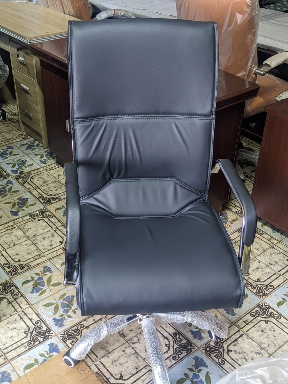 Chaises de bureau modernes en cuir 