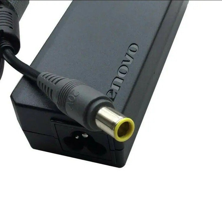 CHARGEUR ADAPTABLE ORIGINALE POUR PC PORTABLE LENOVO 4.5A GRAND BOUT ROND - NOIR
