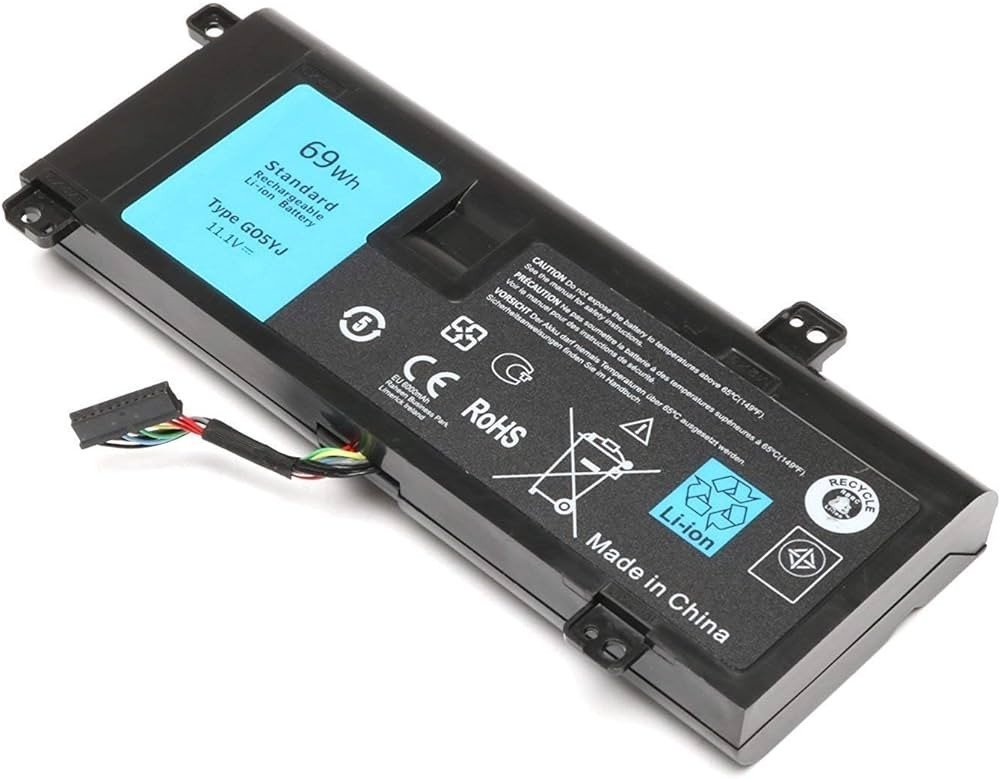 BATTERIE ORDINATEUR PORTABLE - G05YJ POUR LAPTOPS DELL Alienware 14D-1528 / A14 / M14X R1 / M14X R3 / M14x R4 / Alienware P39G / ALW14D-1528 / ALW14D-1728 / ALW14D-2728 / ALW14D-4528 / P39G / 0G05YJ / Y3PN0 / 8X70T