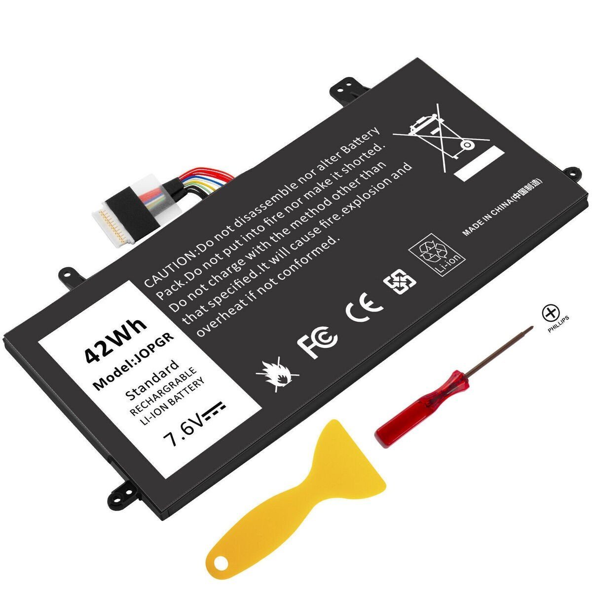 BATTERIE ORDINATEUR PORTABLE - JOPGR POUR LAPTOPS DELL Latitude 5285 Series / Dell Latitude 5285 2-in-1 Series / Dell Latitude 5290 2-in-1 Series / J0PGR / JOPGR / 0J0PGR / 0FTH6F / FTH6F