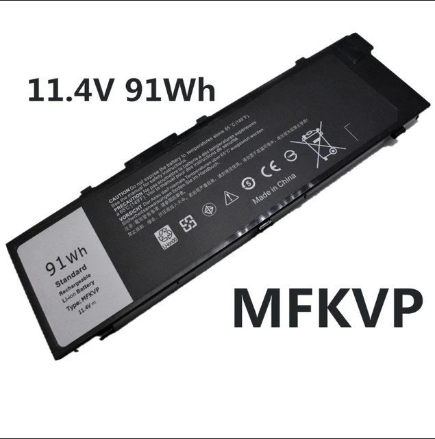 BATTERIE ORDINATEUR PORTABLE - MFKVP POUR LAPTOPS DELL Precision 15 7510 series / Dell Precision 15 7520 series /  Dell Precision 17 7710 series / Dell Precision 17 7720 /  1G9VM / 451-BBSB / 451-BBSF / 451-BBSE / GR5D3