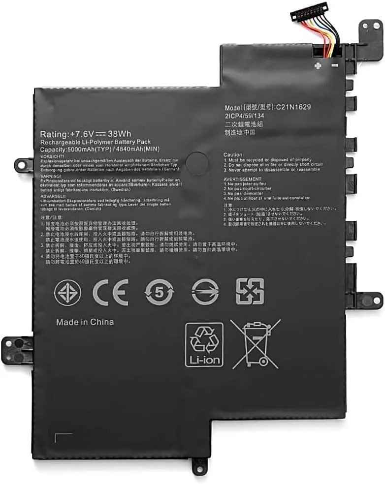 Batterie ASUS C21N1629; 2ICP4/59/134; C21PQ91