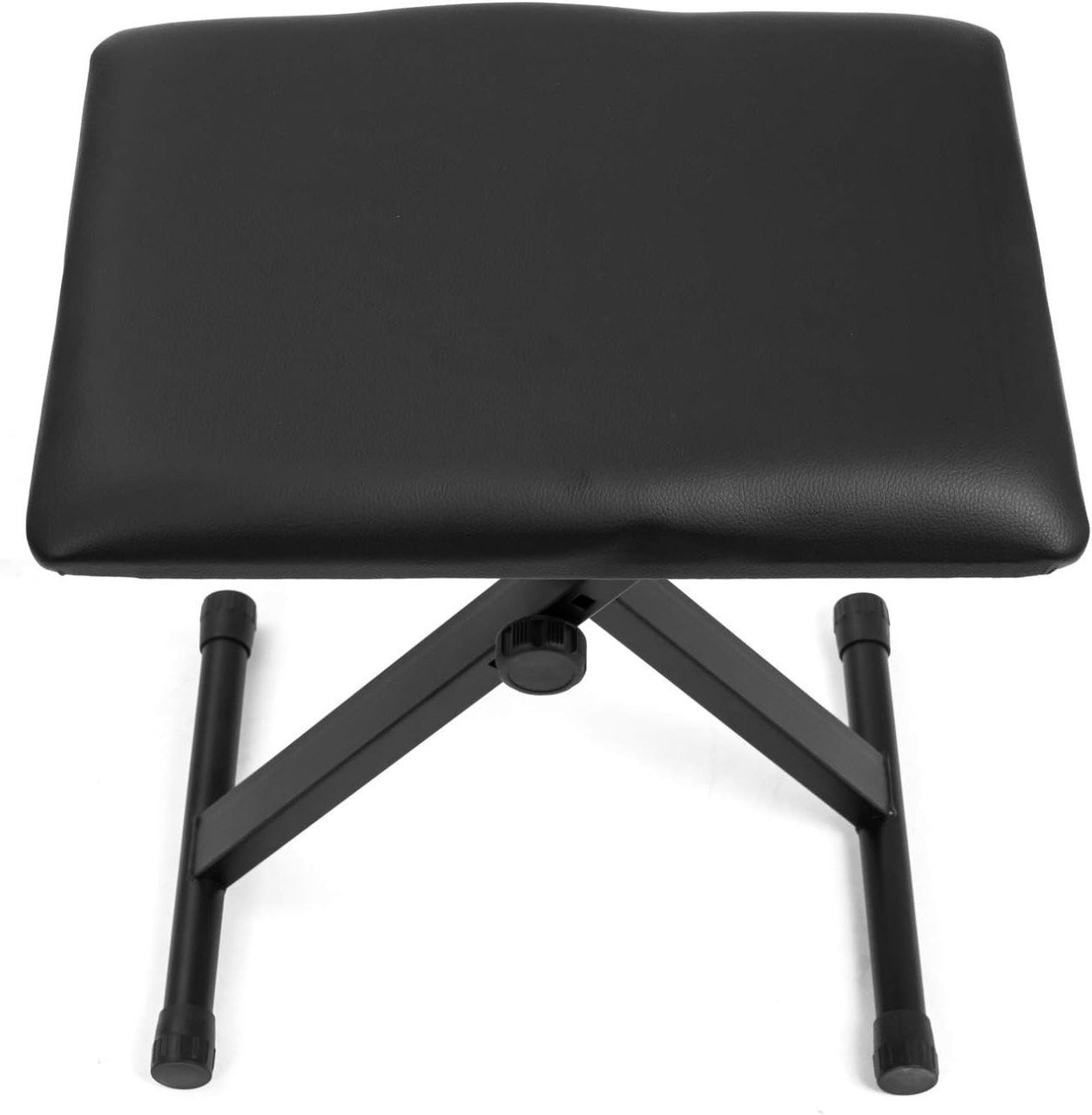 CASCHA Banc de Clavier réglable en Hauteur I Tabouret de Piano Pliable I Banc de Piano rembourré & Facile à Nettoyer I recouvert de Simili Cuir Noir Mat