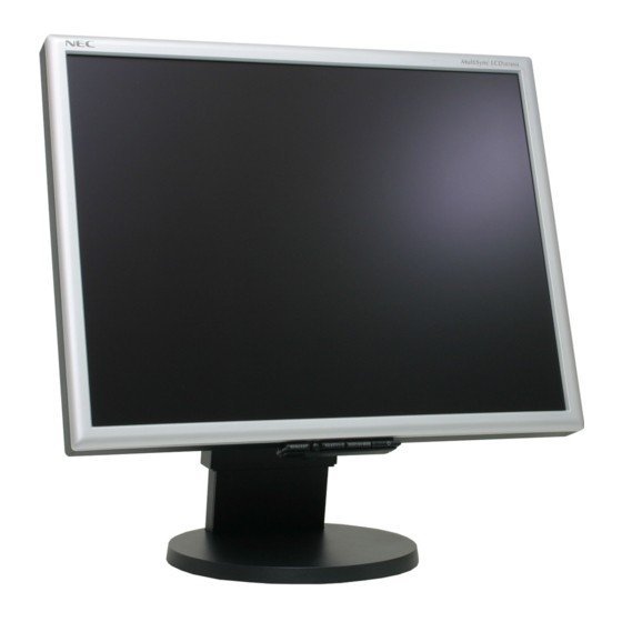  Ecran d’ordinateur NEC MultiSync LCD2070NX-BK 20  Monitor - Black/Silver