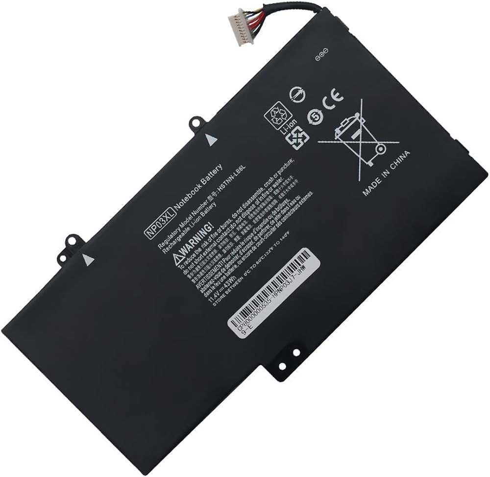 BATTERIE ORDINATEUR PORTABLE - NP03XL POUR LATOPS HP Envy X360 15-U010DX; 15-U337CL; 15-U050CA; 15-U011DX; 15-U110DX; 761230-005 / 760944-421 / 760944-421-18 / 760944-541 / HSTNN-LB6L