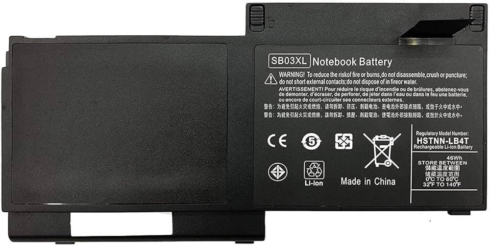 HP SB03XL BATTERIE ORDINATEUR PORTABLE POUR LAPTOPS HP EliteBook 820 G1; E7U25AA; E7U25ET; HP Elitebook 720; HP Elitebook 720 G1; HP Elitebook 720 G2; SB03046XL; HSTNN-LB4T; HSTNN-I13C; HSTNN-IB4T; HSTNN-I13C