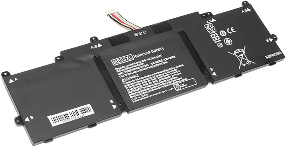 BATTERIE ORDINATEUR PORTABLE - ME03XL POUR LAPTOPS HP Stream 11 13 Notebook PC Series; 11-D000 13-C000; 11-d000na; 11-d000nd;11-d000nf; 11-d000ng; 11-d000no; HSTNN-UB6M; HSTNN-LB6O; TPN-Q154; TPN-Q155; TPN-Q156 