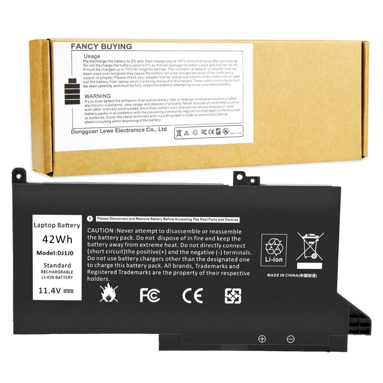 DELL DJ1J0 BATTERIE ORDINATEUR PORTABLE POUR LAPTOPS DELL Latitude 12 7000 / Dell Latitude E7280 Series / Dell Latitude E7480 Series / PGFX4 / ONFOH / DJ1JO / C27RW