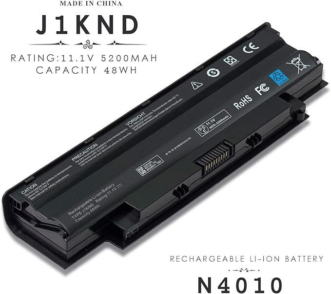 BATTERIE ORDINATEUR PORTABLE - J1KND POUR LAPTOPS DELL N5010 Dell Inspiron N4010, 14R, 13R / N3010-D330 / 3010-D370HK / 3010-D381 / 3010-D430 / 04YRJH -FMHC10 -J4XDH