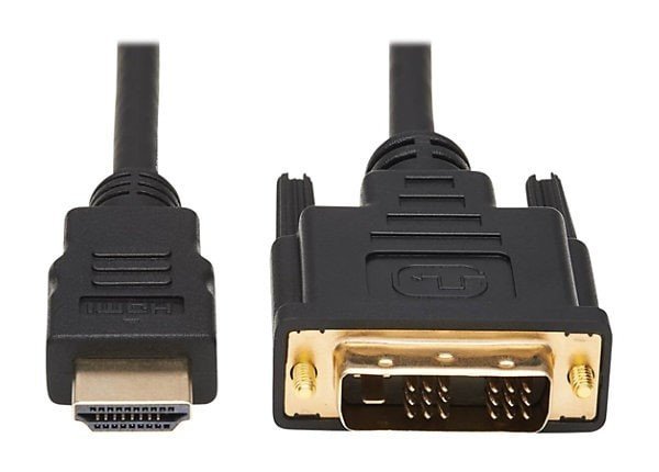 Câble adaptateur HDMI-A vers DVI, Bidirectionnel 1080P, Plaqué or. (2 mètres)