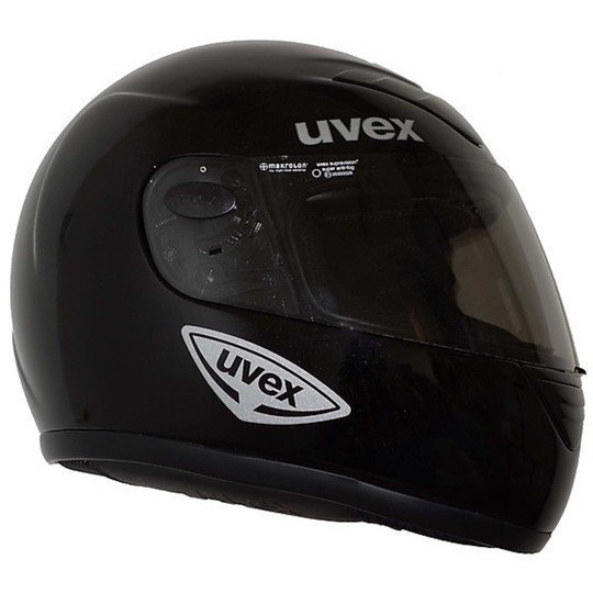 Casque de moto intégral Uvex V1 en fibre tricomposite noir mat