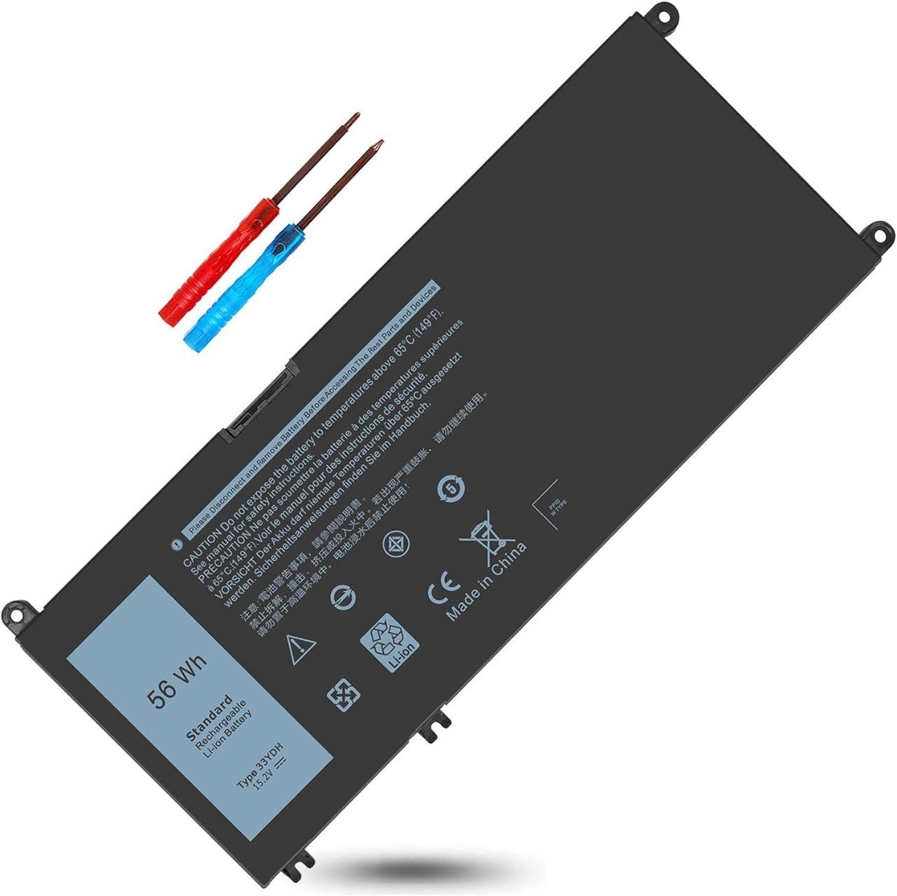 DELL 33YDH BATTERIE ORDINATEUR PORTABLE POUR LAPTOPS DELL Inspiron 15 7577, 15-7577 Series, Dell Inspiron 17 7000 / PVHT1 / 0PVHT1 / 99NF2 / 099NF2