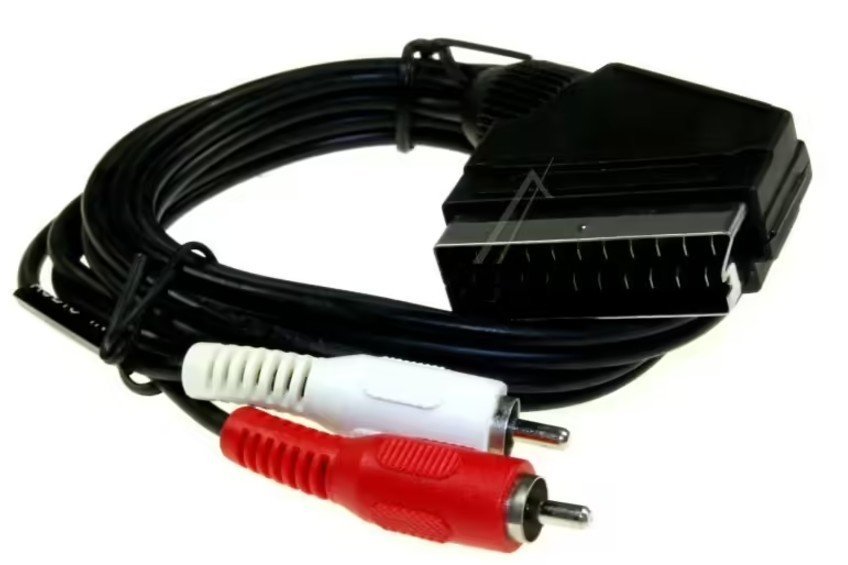 Câble Péritel Mâle vers 2 RCA 2M