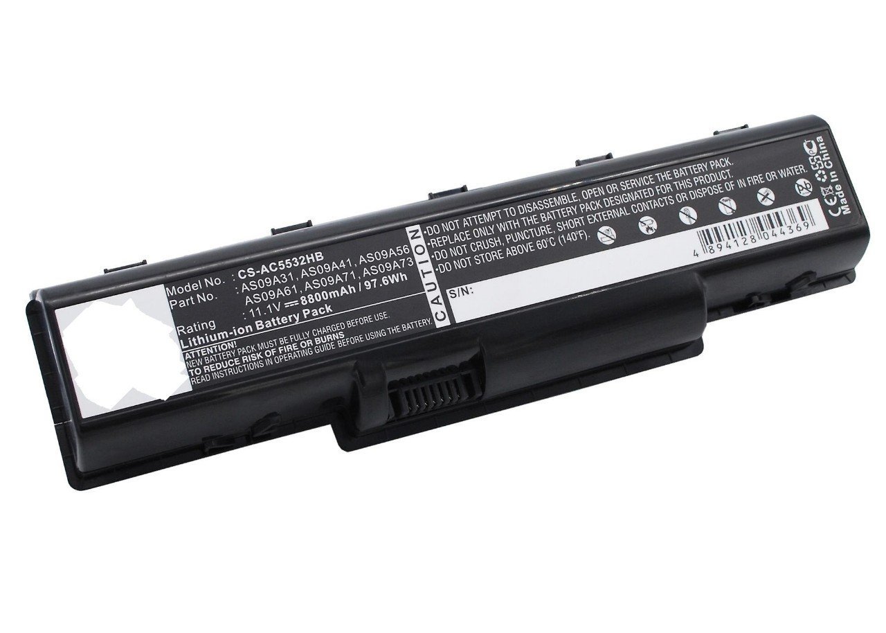 BATTERIE ORDINATEUR PORTABLE - ASO9A31 POUR LAPTOPS GATEWAY NV58  NV52 / NV5207U / NV5211U / NV5212U / NV5213U / NV5214U; AS09A75; AS09A71; AS09A73; AS09A61; AS09A90; AS09A56; AS09A31; AS09A41; ASO9A41