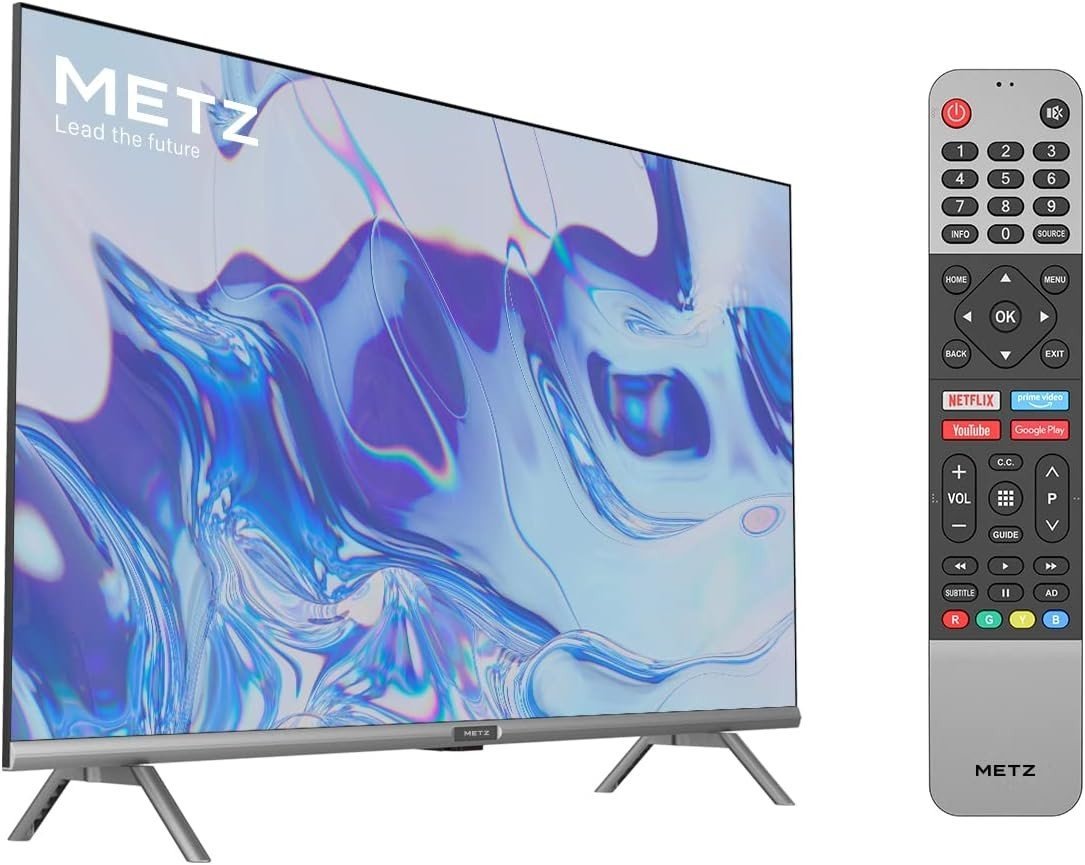 Televiseur numerique  Metz 32TU15 SMART TV LED avec écran de 81 cm (32 pouces)Résolution HD 1366 x 768 pixels ,06 mois de garantie