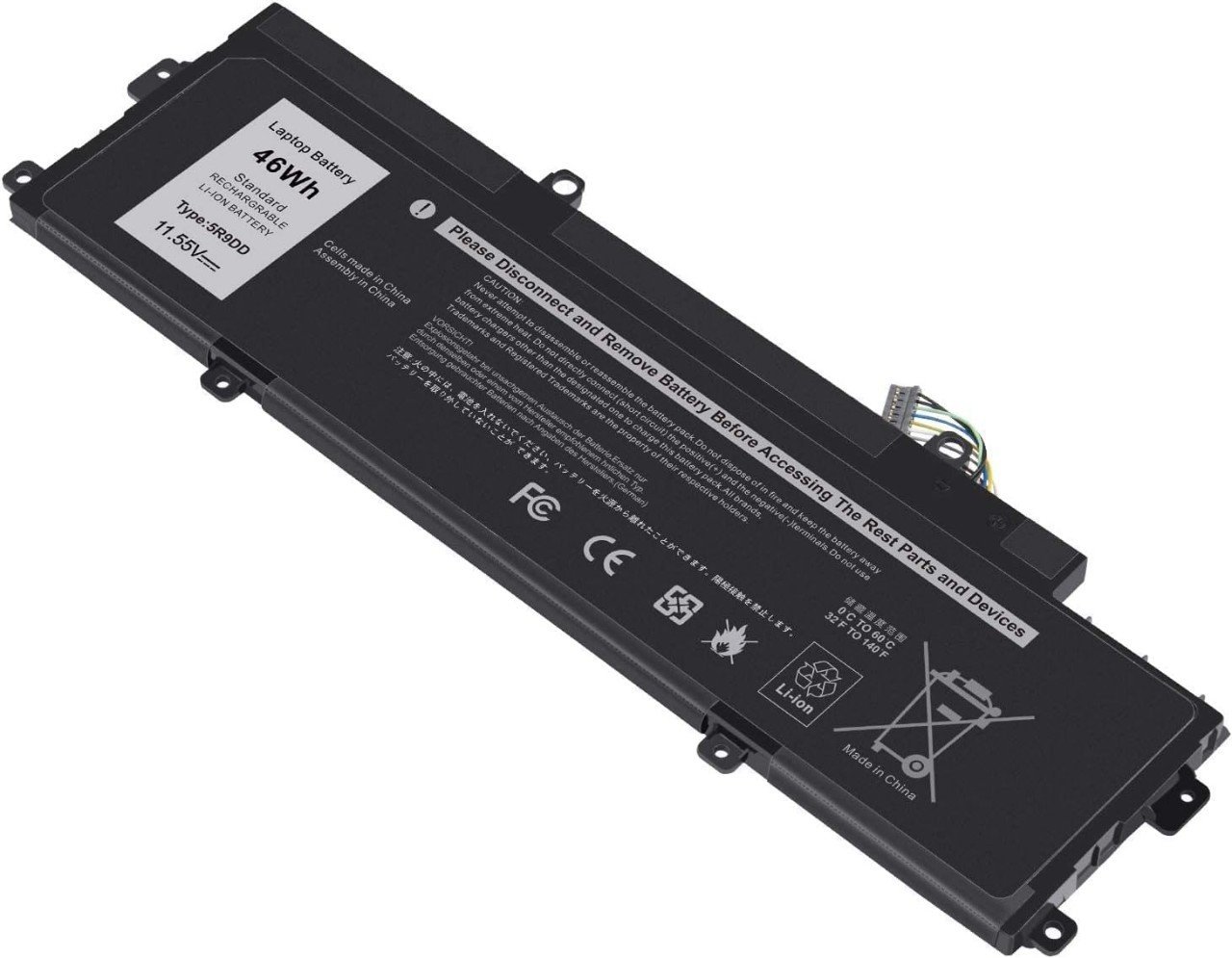 BATTERIE ORDINATEUR PORTABLE - 5R9DD POUR LAPTOPS DELL Chromebook 11 3120 Series / Dell Chromebook 11 P22T Series / KTCCN / 0KTCCN / XKPD0 / E225846 / P22T001 